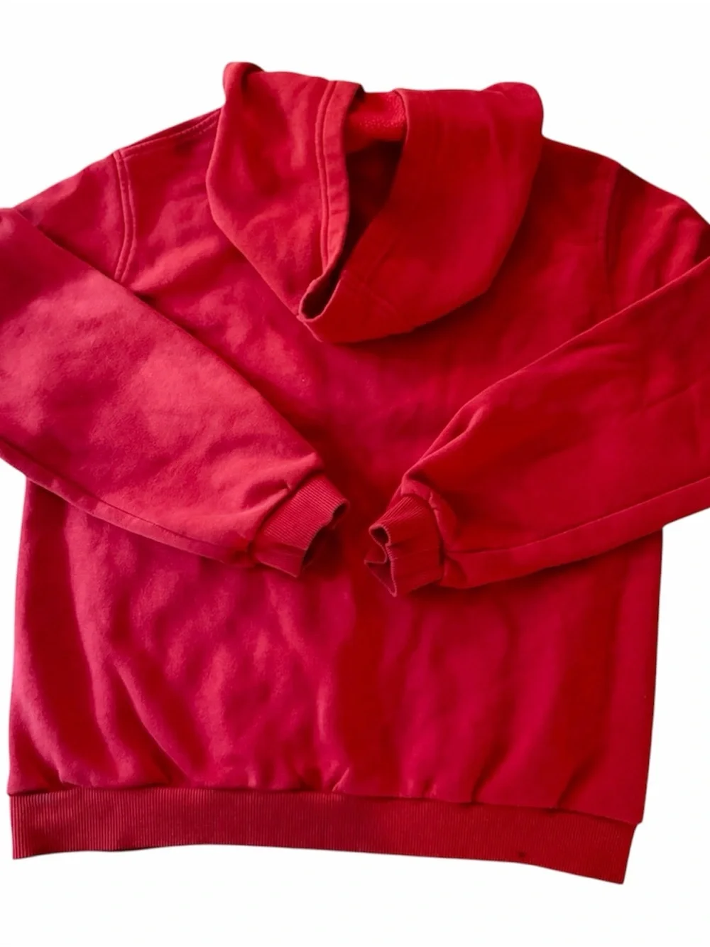 Nike Youth Red With White Logo Hoodie